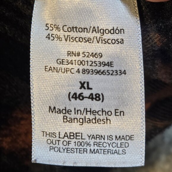 OOAK Upcycled Flannel Shirt Def Leppard Rockabilly Patches Distressed Grunge XL - Picture 13 of 13